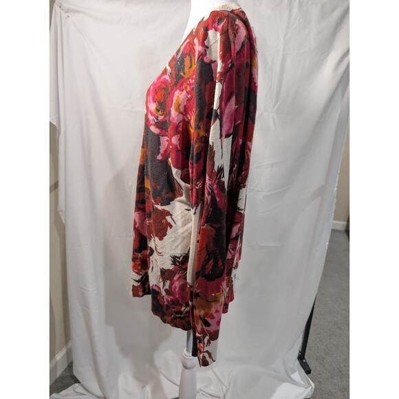 Lane Bryant Cardigan Sweater Women's Plus Size 22/24 Multicolor Bloomcore Shirt - Picture 4 of 13